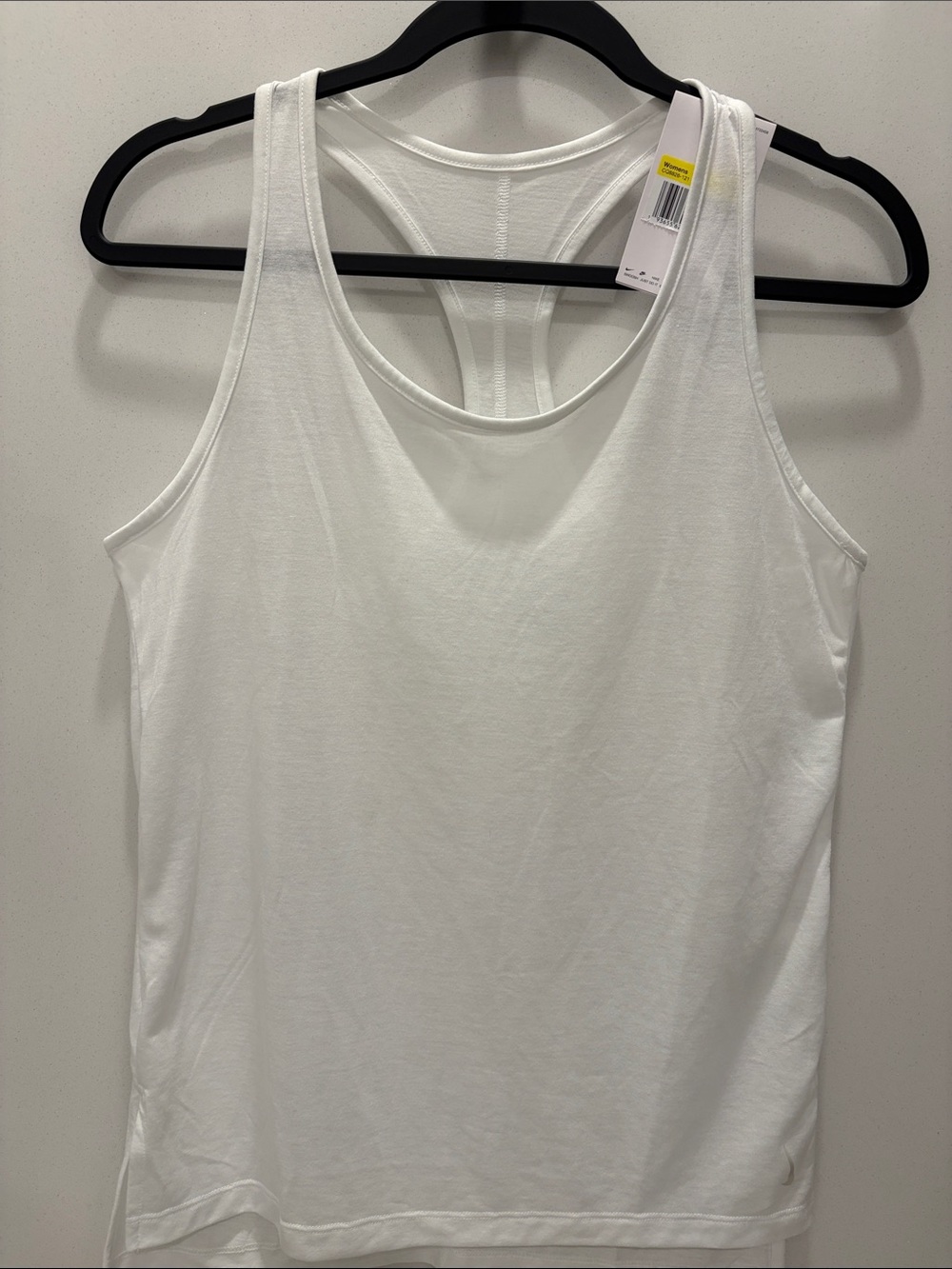 Women’s White Racerback Tank Top - Classic Sleeveless Tee